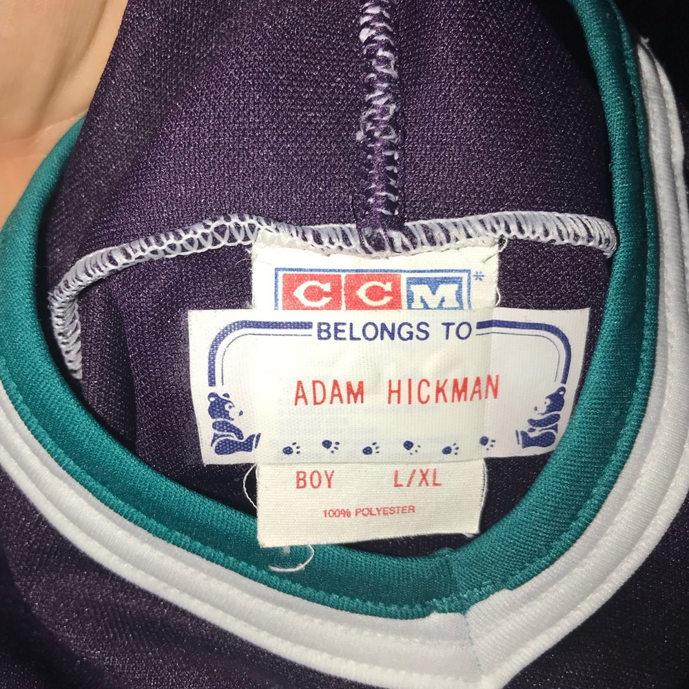 Vintage 90’s CCM NHL Anaheim Mighty Ducks Hockey Jersey - Picture 3 of 3